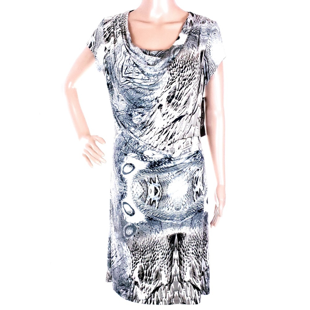 Bali Women Dress Cowl Neck Size 10 - made in Canada - NWT